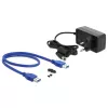 HDD korpuss DeLOCK 42612 Melns 3,5 collas