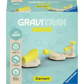 Bumbiņu trases komplekts Ravensburger GraviTrax Junior Element Peng Track – modulāra ar gravitāciju darbināma sacīkšu trase bērniem