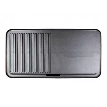 Elektriskais galda grils Rommelsbacher BBQ 2003 — 1900 W, 50×25 cm, rievota + Teppanyaki, regulējams termostats, sudraba/melns