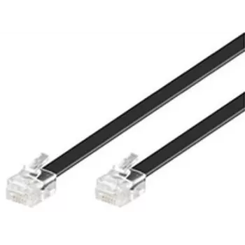 Telefona kabelis Microconnect MPK110B RJ12 RJ12 10 m Caurspīdīgs