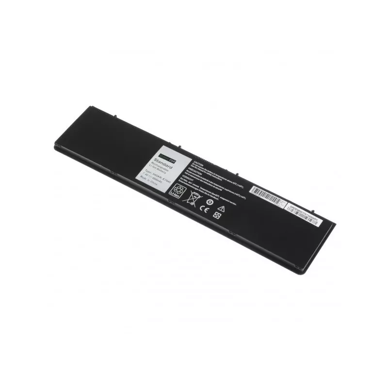 Baterija zaļa Cell DE93 priekš DELL Latitude E7440, Li‑Ion 7.4V 4500mAh, 4 elementi, melna
