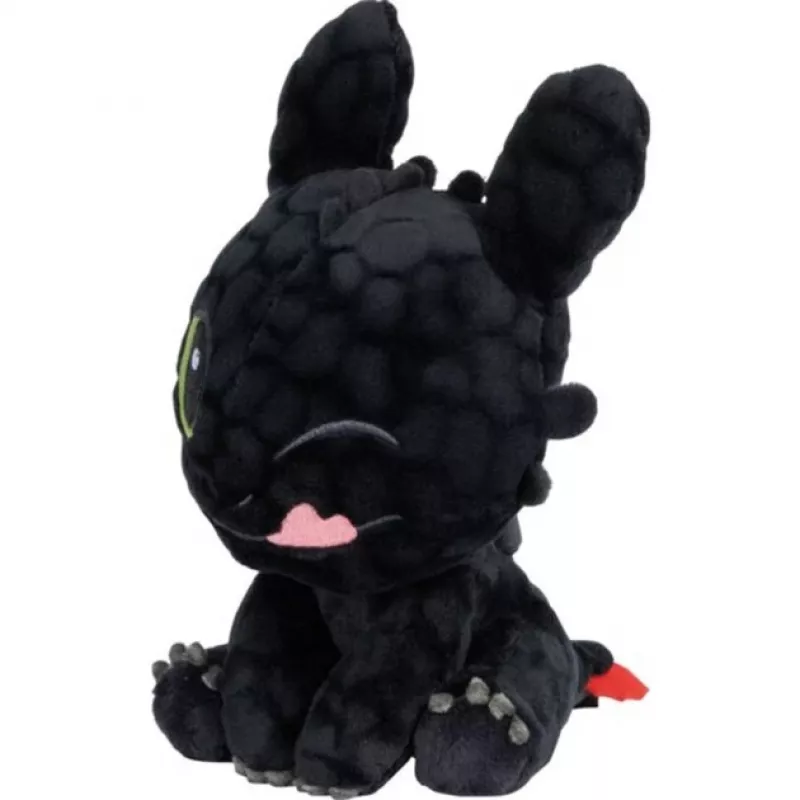 Dragons: Toothless, laimīgs, plīša rotaļlieta 18 cm
