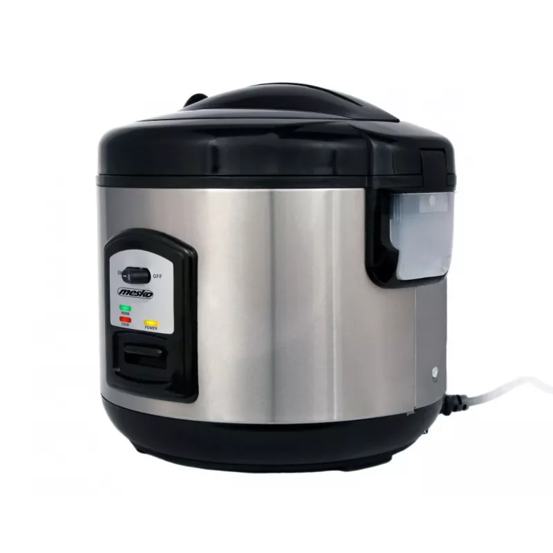 Rīsu plīts Mesko MS 6411, melna, nerūsējošais tērauds, 1000 W