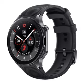 OnePlus Watch 2 - 46 mm - viedpulkstenis ar siksniņu - Fluoroelastomer - Plaukstas izmērs: 140-210 mm - Displejs 3,63 cm (1,43)