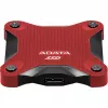 Ārējais SSD ADATA SD620 1 TB, pārnēsājams USB 3.2 Gen 2 (Micro-USB B), lasīšanas ātrums 520 MB/s, rakstīšanas ātrums 460 MB/s, triecienizturīgs, sarkans