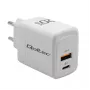 GaN lādētājs QOLTEC 51823 20W USB strāvas adapteris, 5V/20V izeja