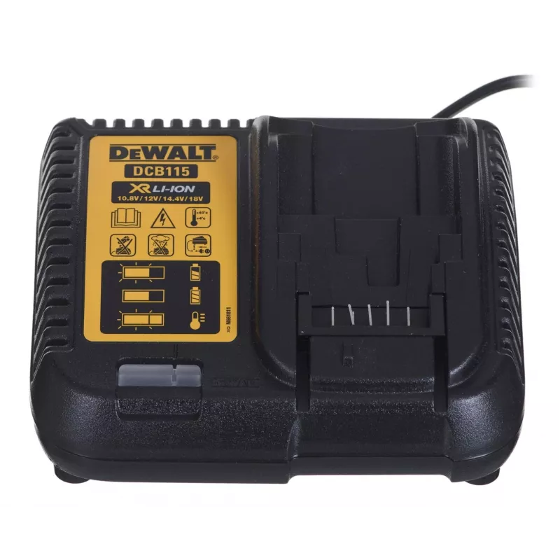 Motorzāģis DeWalt DCM565P1 — bezvadu, 30 cm sliedes, 5 Ah akumulators, 0,12 L eļļas tvertne
