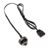 XSPC ARGB LED spraudnis G1/4 5V 3-pin, melns/hromēts