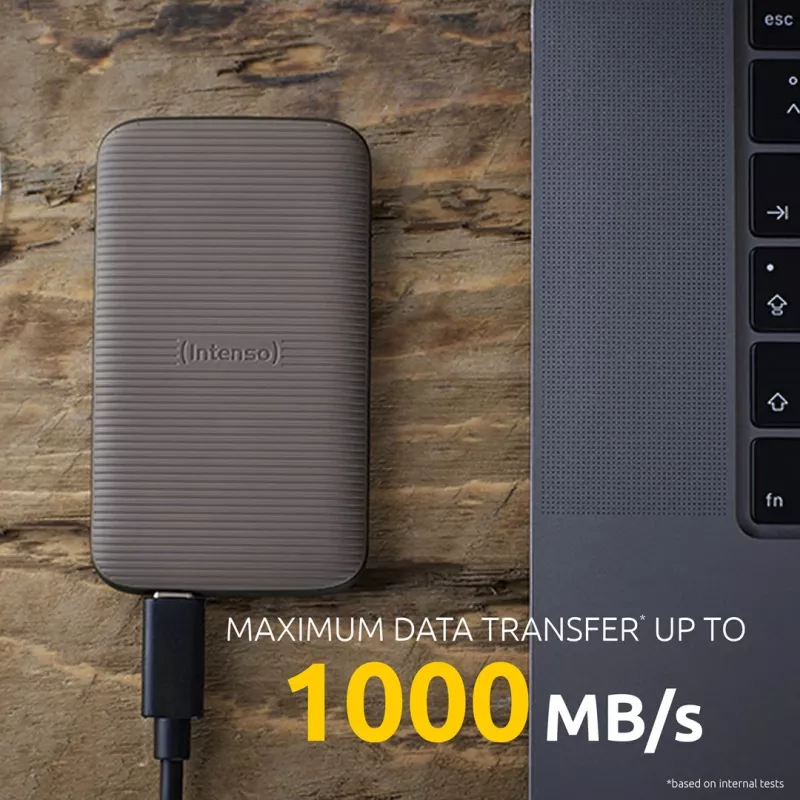 SSD disks Intenso 500GB USB Type-C 3.2 Gen 2 Brūns