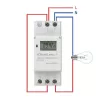 DIN-sliedes elektroniskais taimera slēdzis QOLTEC 50983, darbināms ar baterijām, automatizācijas shēmām