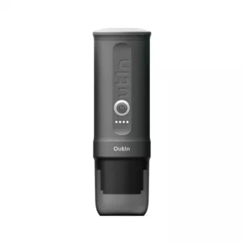Kafijas automāts OUTIN Outin Nano pelēks — malta kafija, 20 bāri, 7500 mAh akumulators, 670 g
