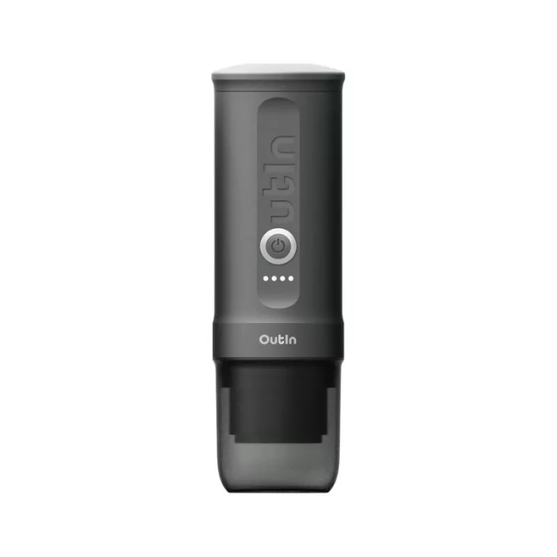 Kafijas automāts OUTIN Outin Nano pelēks — malta kafija, 20 bāri, 7500 mAh akumulators, 670 g