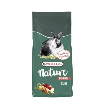 Trušu barība VERSELE-LAGA Cuni Nature Oriģināls 9 kg — 14,5% proteīns, 13,5% jēlšķiedra, 4% tauki