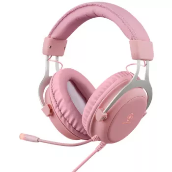 Deltaco GAM-030-P Austiņas un austiņu/mikrofona komplekts Stieples Galvas saite Spēlēm USB A tipa Rozā (GAM-030-P)