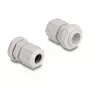 Kabeļu blīvslēgs M16 DELOCK, plastmasas, pelēks, iepakojumā 10