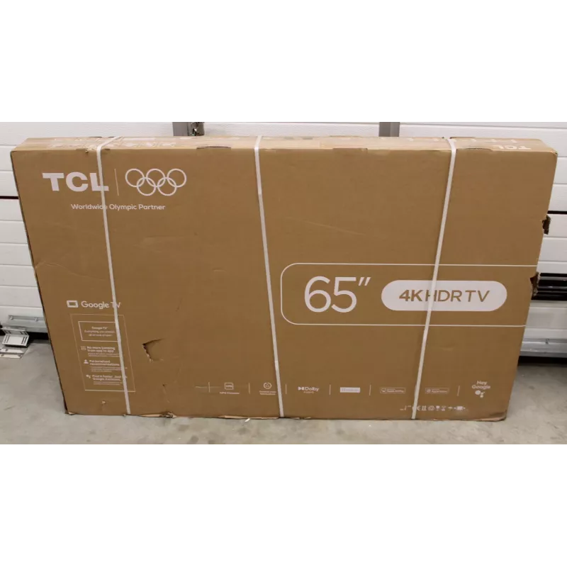 TCL 65V6C 65 collu LED 4K viedtelevizors ar Google TV — 65 collas (bojāts iepakojums)