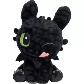 Dragons: Toothless, laimīgs, plīša rotaļlieta 18 cm