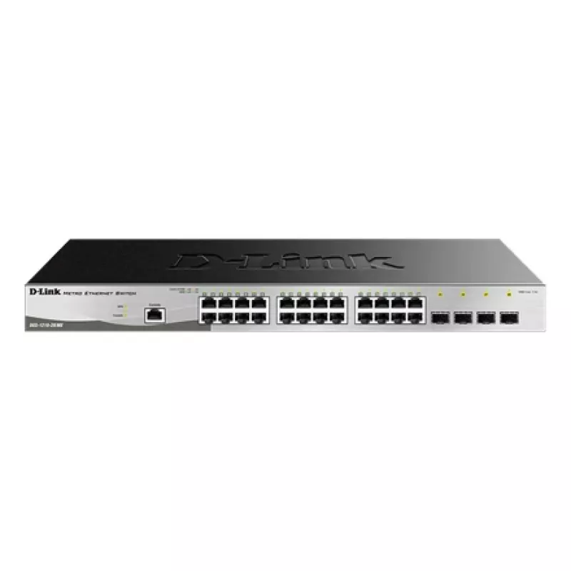 D-Link DGS-1210-28/ME/E tīkla komutators Vadāms L2+ Gigabit Ethernet (10/100/1000) 1U Melns, Pelēks