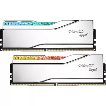 DIMM 48 GB DDR5-7200 (2x 24 GB) Dual-Kit, atmiņa sudraba krāsā, F5-7200J3646F24GX2-TR5S, Trident Z5 Royal, INTEL XMP