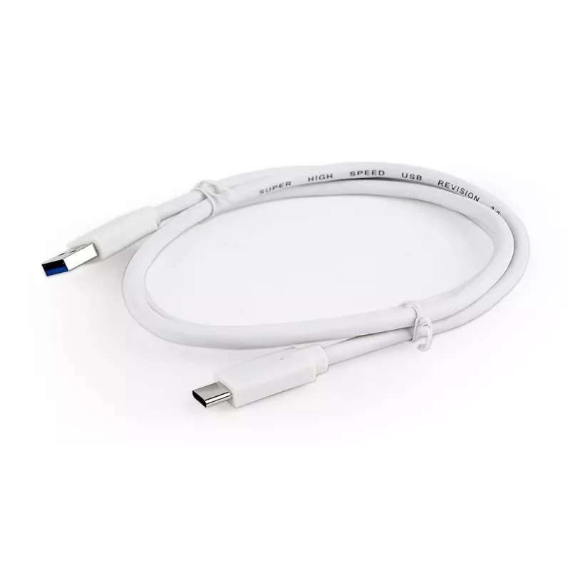 USB datu kabelis Gembird USB A uz USB C 1 m, USB 3.2 Gen 1, balts