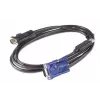 APC KVM USB kabelis - 6 pēdas (1,8 m), 1,83 m, USB, USB, VGA, melns, USB-A
