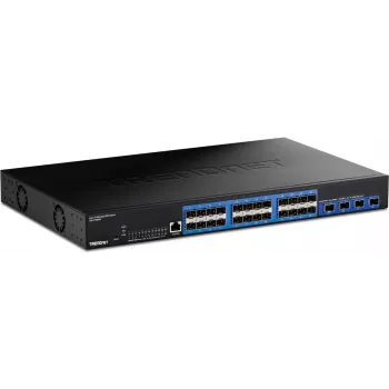 TRENDnet 28 portu Layer 2 pārvaldīts SFP komutators ar 10G SFP+