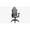Aerocool Crown AeroSuede universāls spēļu krēsls ar polsterētu sēdekli, akmens pelēks