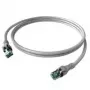 Sacon EasyLan DualBoot PushPull - komutācijas kabelis - RJ-45 (vīr.) uz RJ-45 (vīr.) - 3 m - STP - CAT 6a - IEEE 802.5/IEEE 802.3 - formēts - pelēks (CPP1OAAAAA0030)