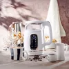 Elektriskā tējkanna Adler AD 1305WG — 1,7 l, 2200 W, stikls/plastmasa, balts/zelta/caurspīdīgs