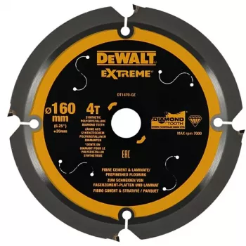 Griešanas disks laminātam un cementa apmetumam DeWalt DT1470 160x20 mm 40T