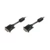 DIGITUS - DVI kabelis - Dual Link - DVI-D (M) - DVI-D (M) - 5,0m - liets, īkšķa skrūves - melns (AK-320101-050-S)