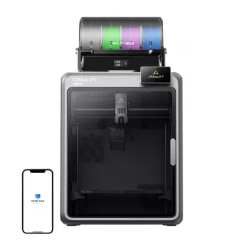 3D printeris Creality K2 Pro Combo — Būvēšanas tilpums 300×300×400 mm, dubults ekstrūderis