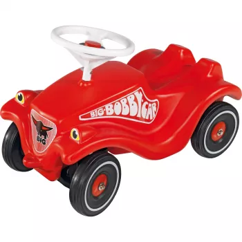 Ride-on car Simba-Dickie BIG Bobby Car Classic sarkans ar Whisper Wheels un apavu kopšanas komplektu