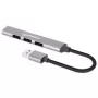 Manhattan USB-A 4-portu centrmezgls, 4x USB-A porti (1x 5 Gbps USB 3.2 Gen1 aka USB 3.0, 3 x 480 Mbps USB 2.0), ar USB barošanu (nav nepieciešams ārējais barošanas avots), alumīnijs