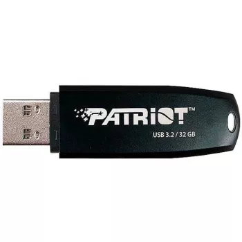 USB zibatmiņa PATRIOT 32 GB USB Type-A 3.2 Gen 1 melna, 80 MB/s, kabatas atslēgu gredzens