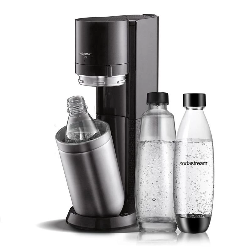 Gāzētājs SodaStream DUO melns nerūsējošais tērauds