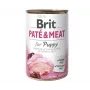 Mitrā suņu barība Brit Paté & Meat Puppy Chicken 400 g — mitrā pastēte junioriem, bez graudaugiem, 75% mitrums, 11,5% olbaltumvielas