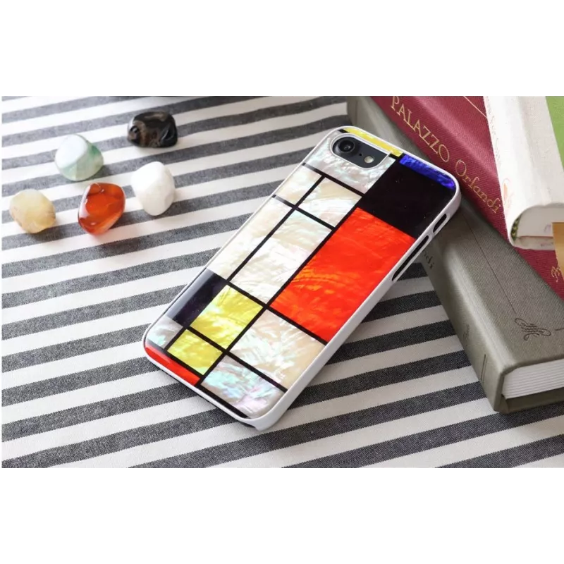 Aizsargapvalks iKins Apple iPhone 8 / 7 Mondrian balta