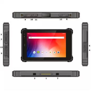 Izturīgs lauka planšetdators ALLNET X-trail-100-Intel-2D ar 2D skeneri, NFC un LTE