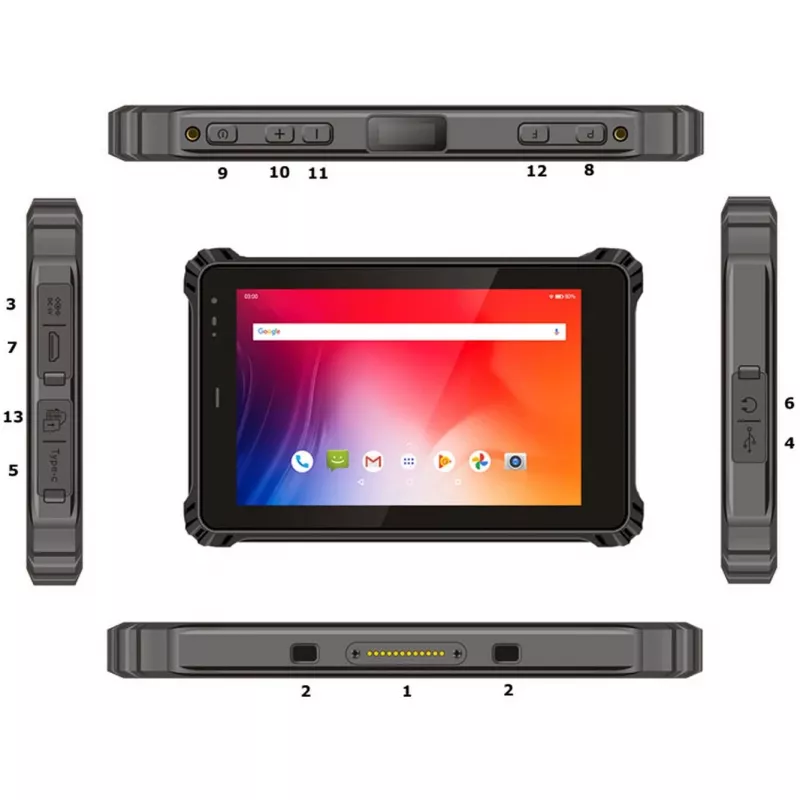 Izturīgs lauka planšetdators ALLNET X-trail-100-Intel-2D ar 2D skeneri, NFC un LTE
