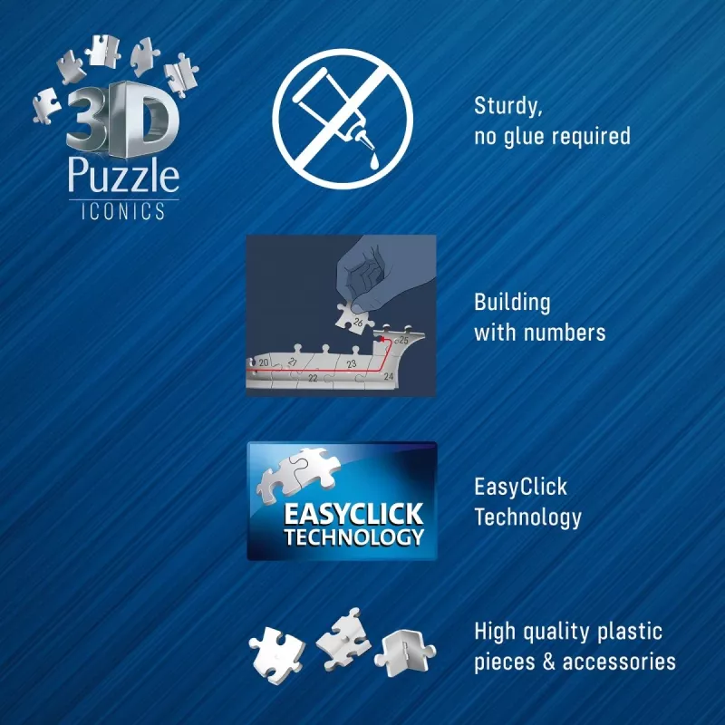 Puzle 3D Eifeļa tornis