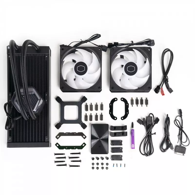 COOLER MASTER MasterLiquid MLX-D24M 240mm ARGB šķidruma CPU dzesētājs