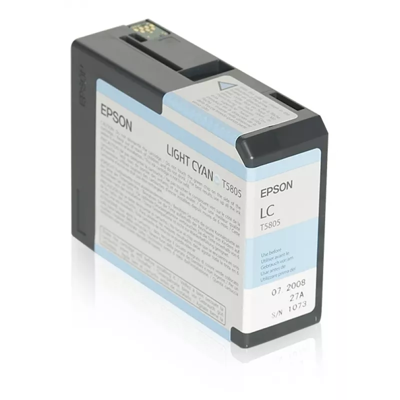 Epson Singlepack Light ciāna T580500, Light ciāna, pigmenta tinte, 80 ml, 1 gab., viena paka
