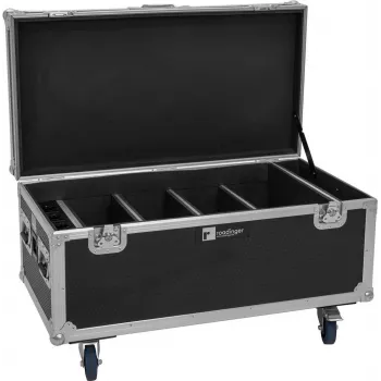 Roadinger lidojuma koferis 4× AKKU Multiflood IP 8×10W RGBW Wash (modelis 31005243)