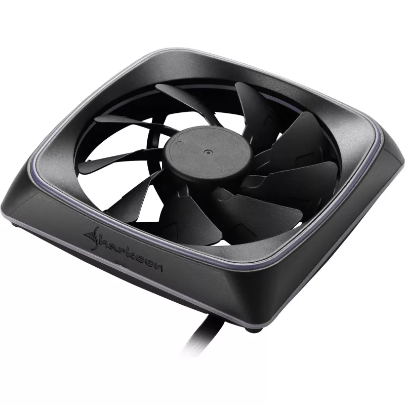 Ventilators Sharkoon RGB SHARK Lights 12 cm melns