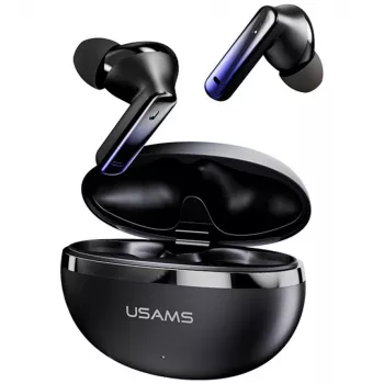 Bluetooth austiņas Usams TWS E02 ANC+ENC melnas