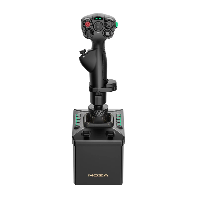 Lidojuma statīva komplekts MOZA AB6 Flight Simulator — melna ABS, alumīnija un oglekļa šķiedras konstrukcija, maiņstrāvas barošana 110–220 V, maksimālā jauda 72 W