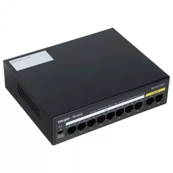 Slēdzis RUIJIE RG-ES110F-P 8 portu 10/100Mbps PoE+ 110W