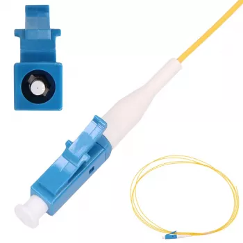 Extralink LC/UPC pigtails, vienmodas G.652D, 900µm PVC, 1 m, FTTH, dzeltens