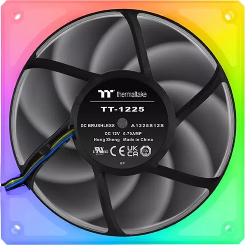 Ventilators Thermaltake TOUGHFAN 12 RGB 12 cm Balts 500-2000 RPM